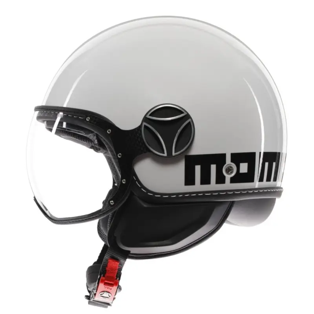 CASCO MOMO DESIGN 06 BIANCO NERO
