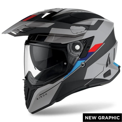 CASCO AIROH COMMANDER SKILL GRIGIO/NERO OPACO CMSK81f.s
