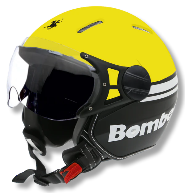 CASCO JET RODEO RD115LUXUS GIALLO FLUO/ NERO OPACO